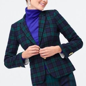 J. Crew Plaid Jacket Blackwatch Tartan Size 10